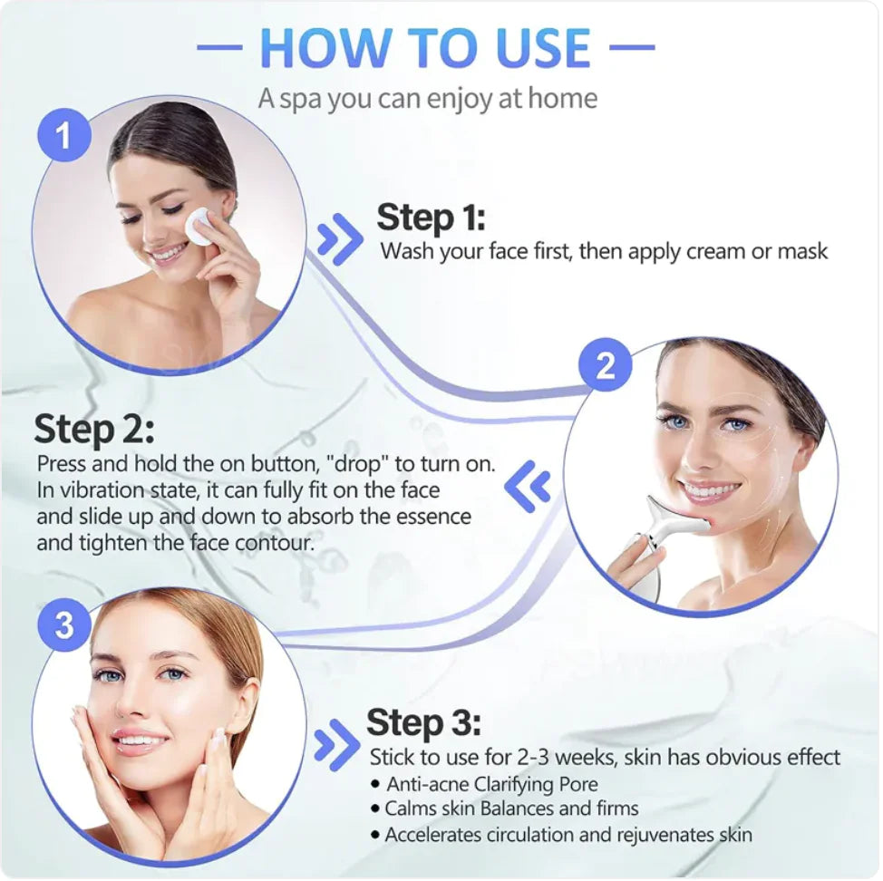3-Color Neck & Face Massager